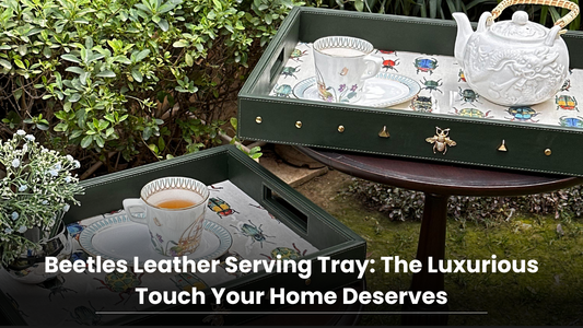 Beetles Leather Serving Tray: The Luxurious Touch Your Home Deserves