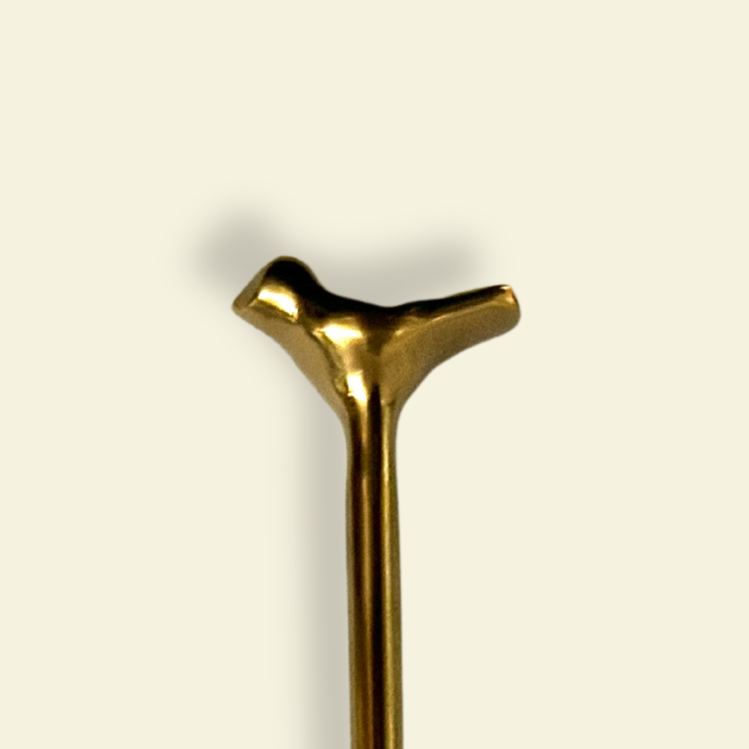 GOLDEN BIRDIE DESSERT FORKS SET