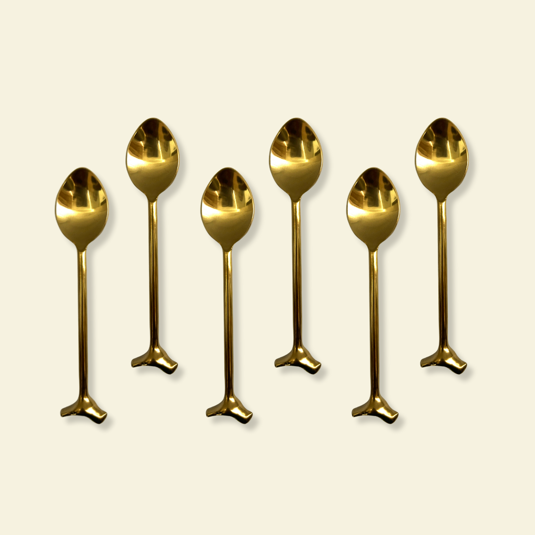 GOLDEN BIRDIE ACCENT SPOON SET