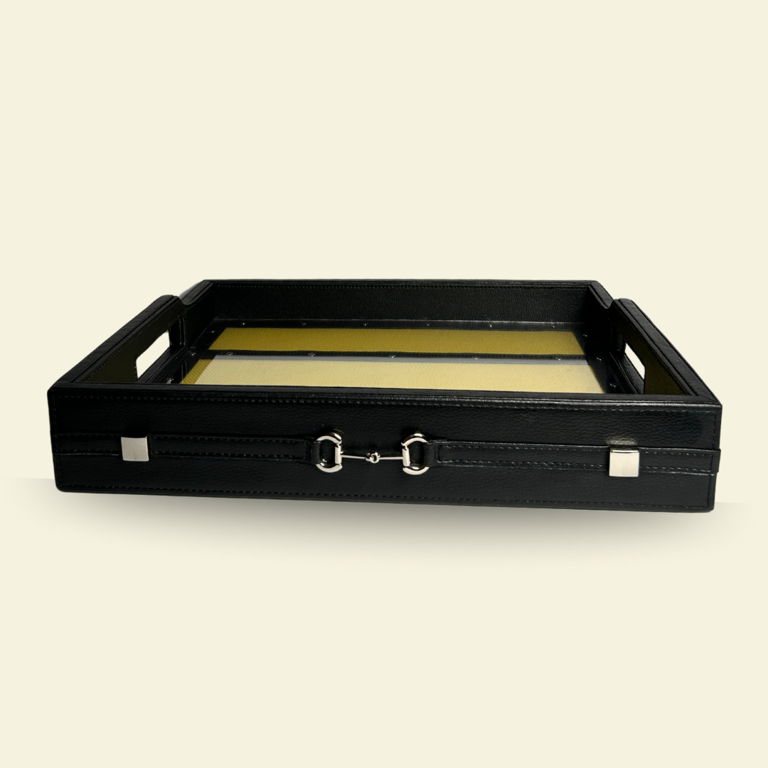 THE SADDLE BLACK SERVING TRAY (MEDIUM)