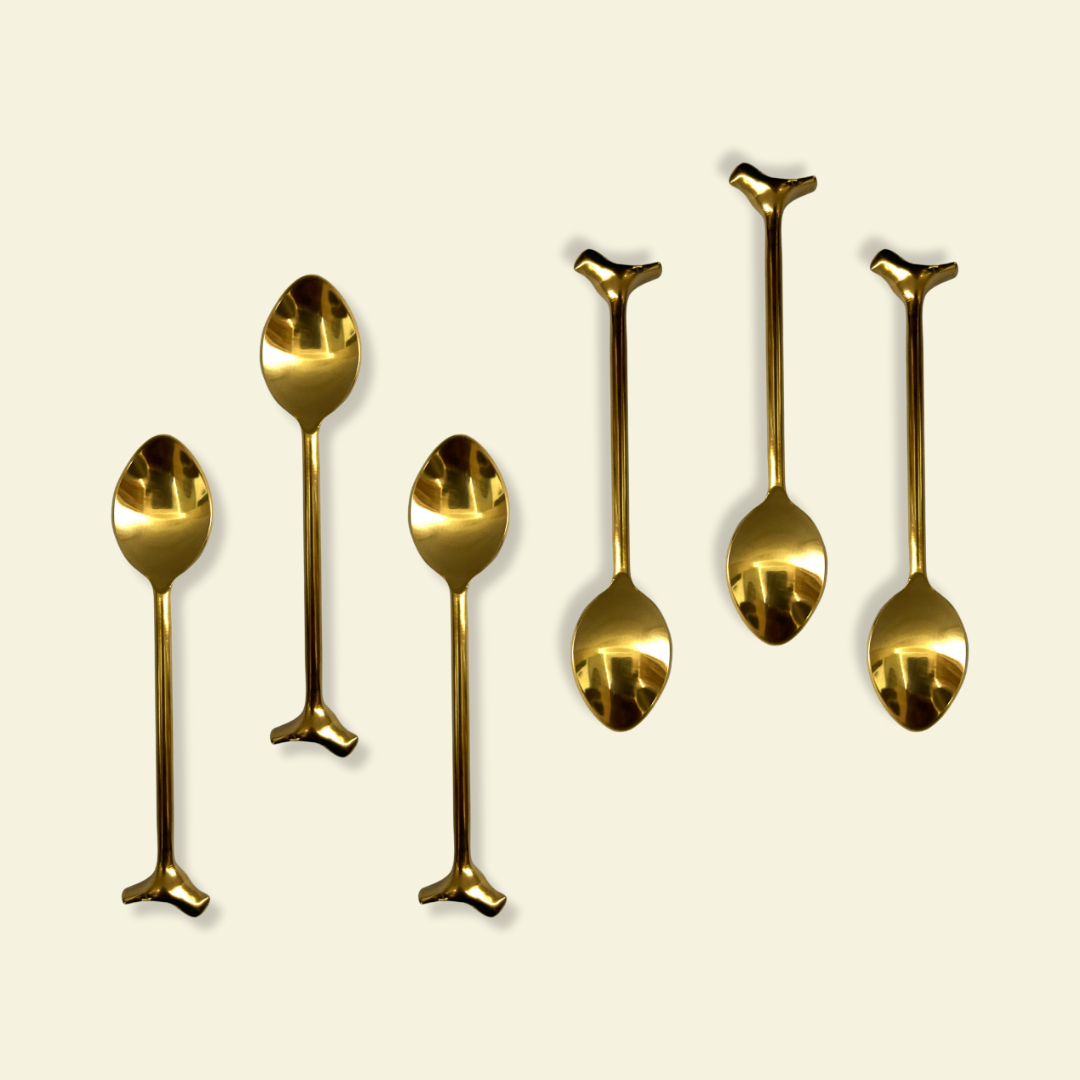 GOLDEN BIRDIE ACCENT SPOON SET