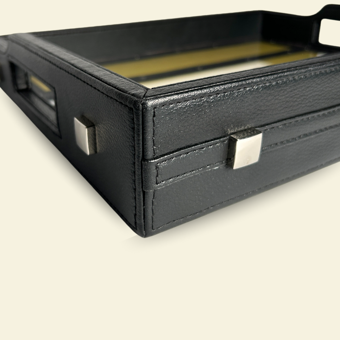 THE SADDLE BLACK SERVING TRAY (MEDIUM)