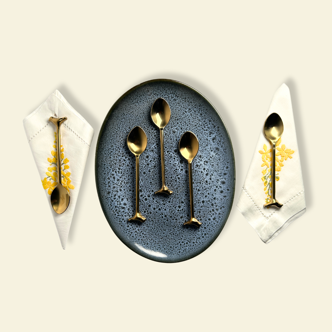 GOLDEN BIRDIE ACCENT SPOON SET