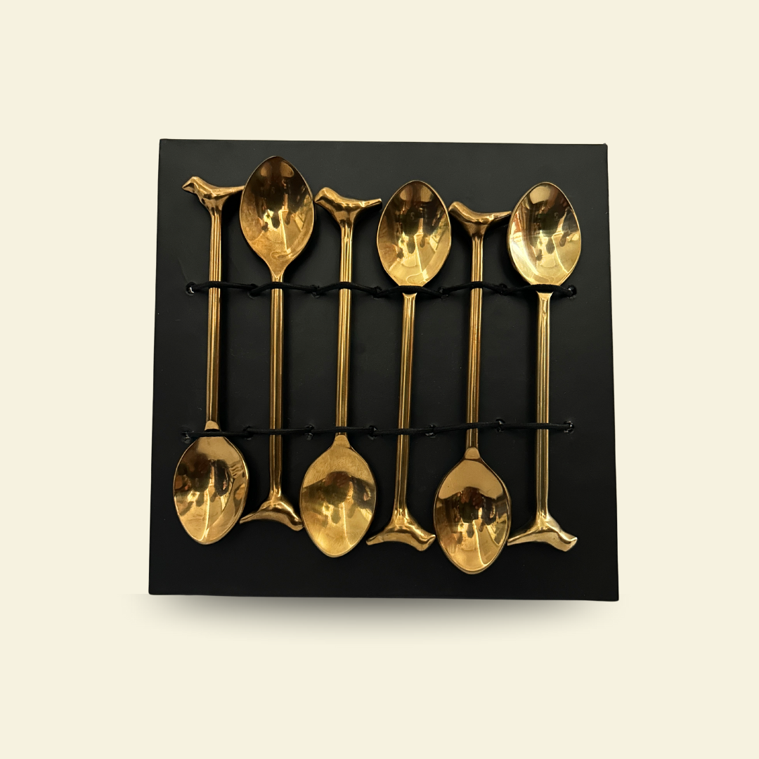 GOLDEN BIRDIE ACCENT SPOON SET