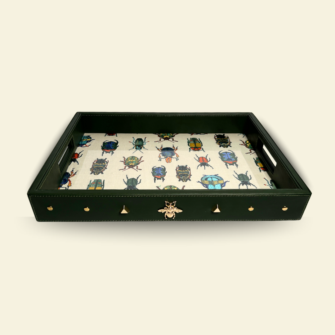 BEETLES LEATHER SERVING TRAY (MEDIUM)