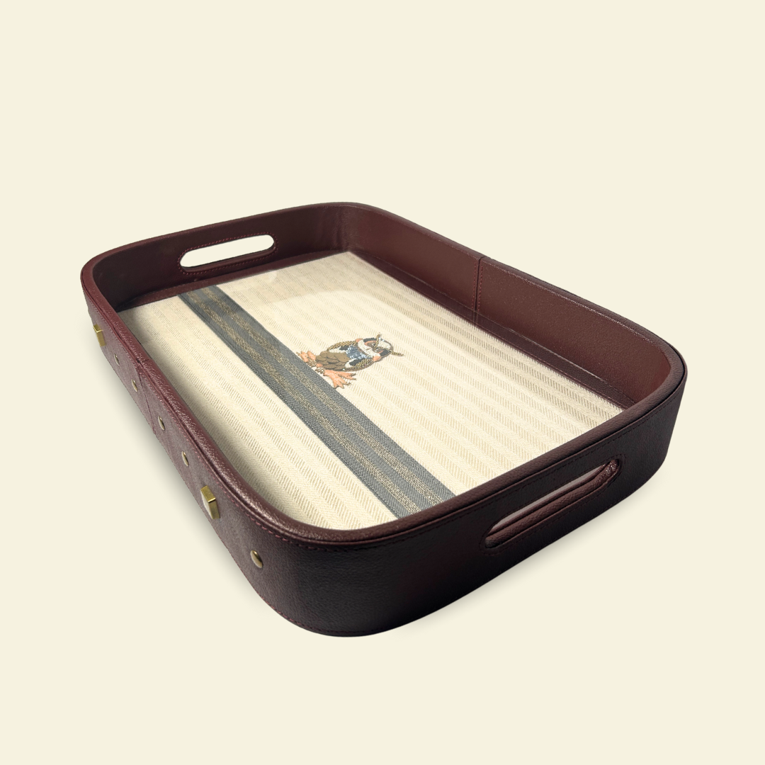 HOOT & HOLLOW ROUND SERVING TRAY (MEDIUM)