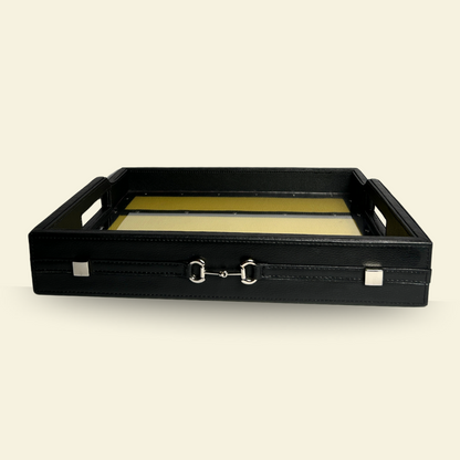 THE SADDLE BLACK SERVING TRAY (MEDIUM)