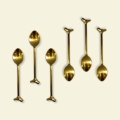 GOLDEN BIRDIE ACCENT SPOON SET