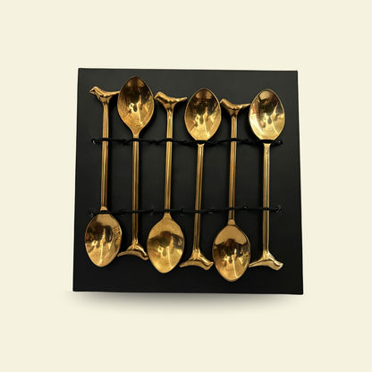 GOLDEN BIRDIE ACCENT SPOON SET