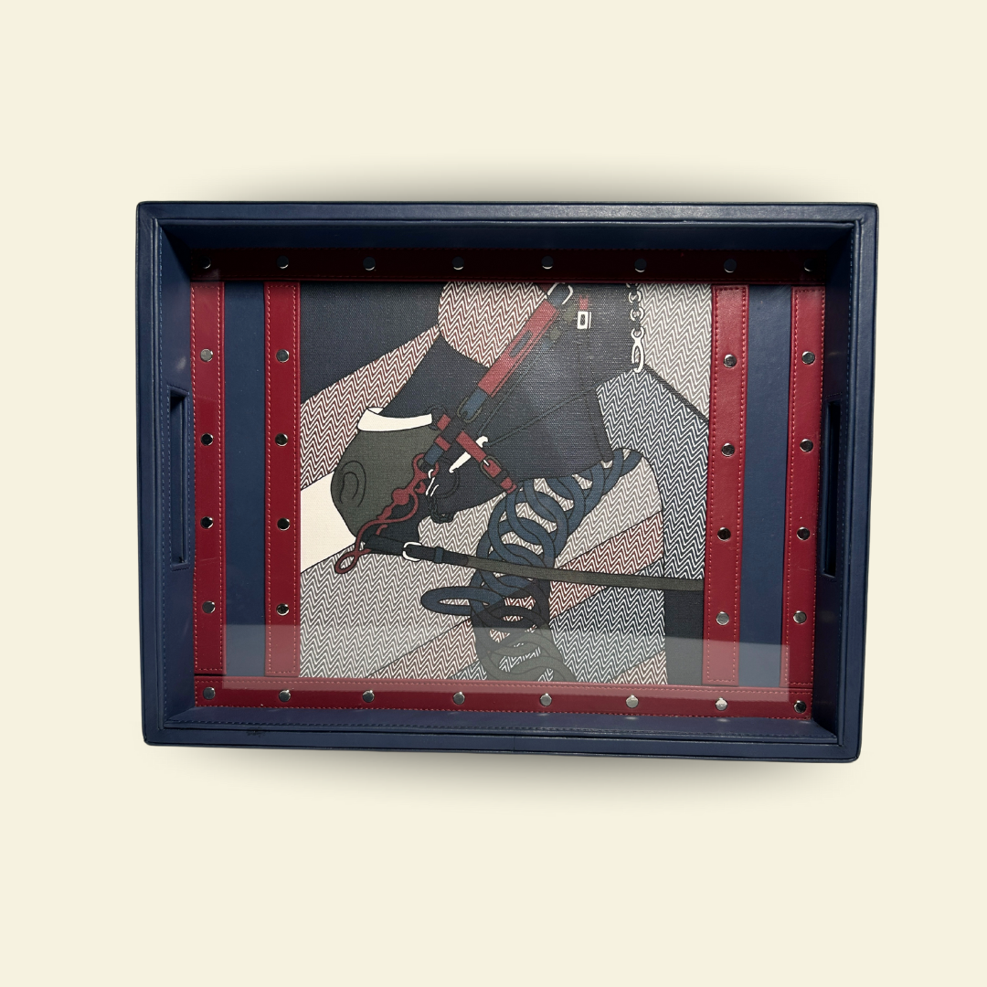 BLUE STALLION LUXURY SERVING TRAY (MEDIUM)