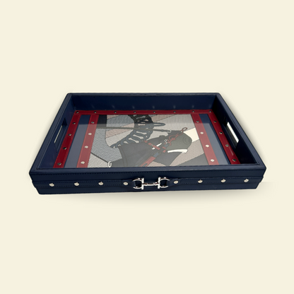 BLUE STALLION LUXURY SERVING TRAY (MEDIUM)