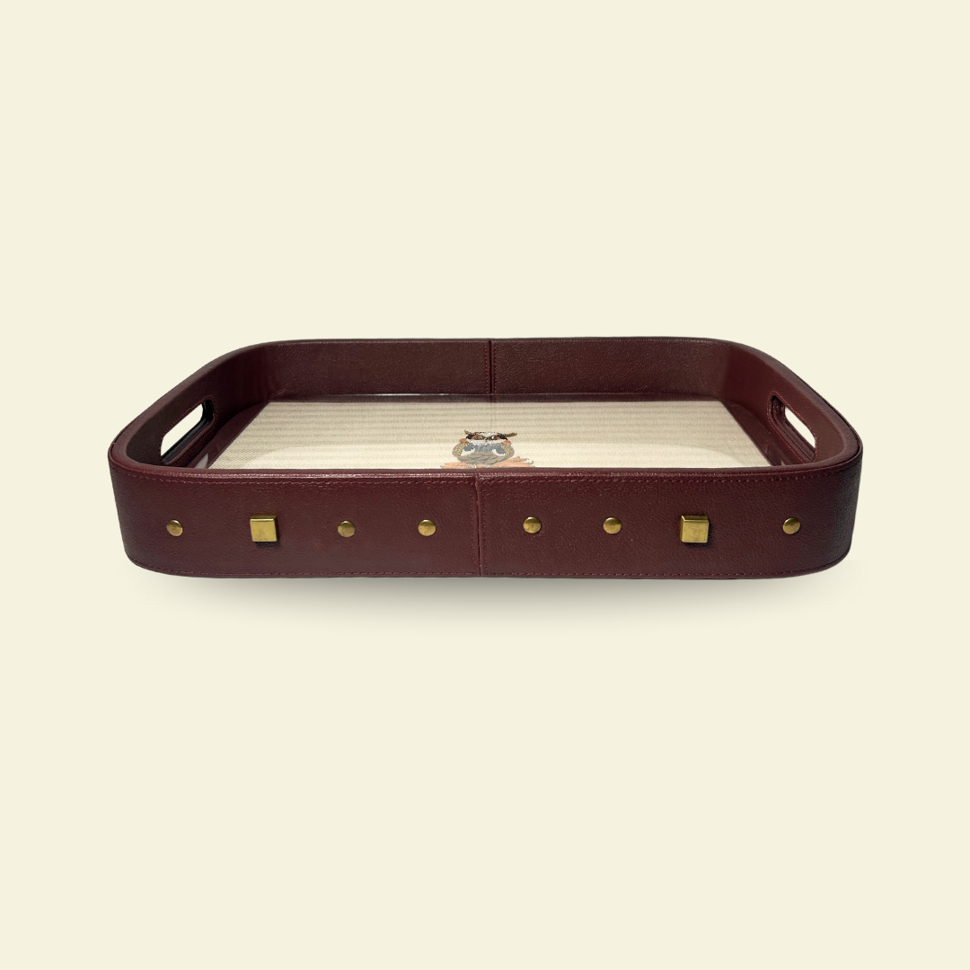 HOOT & HOLLOW ROUND SERVING TRAY (MEDIUM)